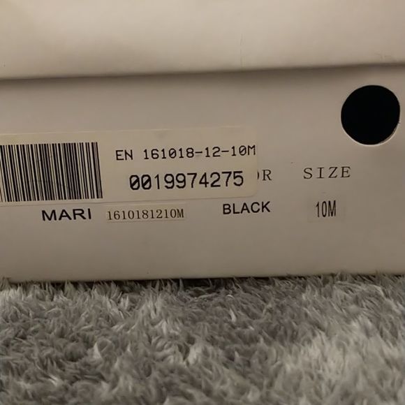 Angel Steps Black Textured Peep Toe Sandals! - Picture 10 of 13